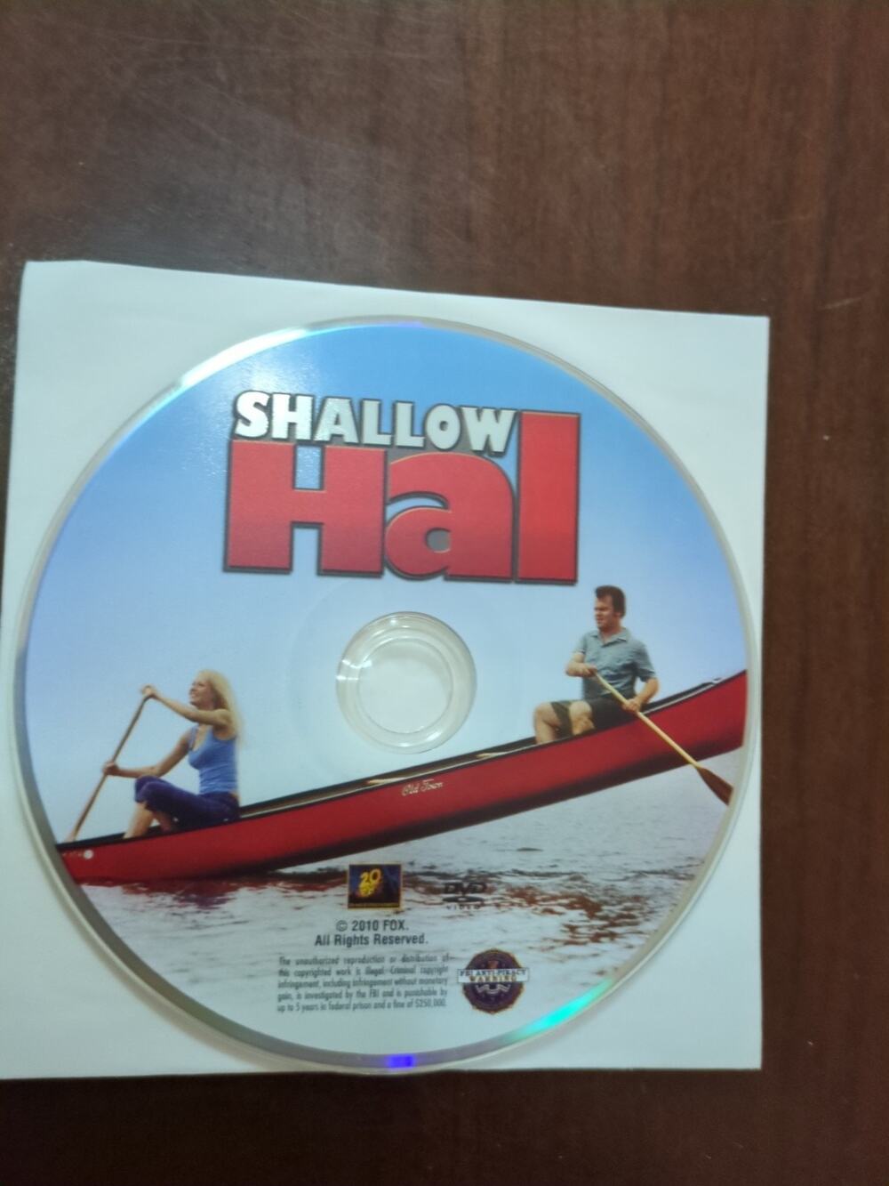 Shallow Hal - Jack Black, Gwyneth Paltrow (DVD, 2001) disc only